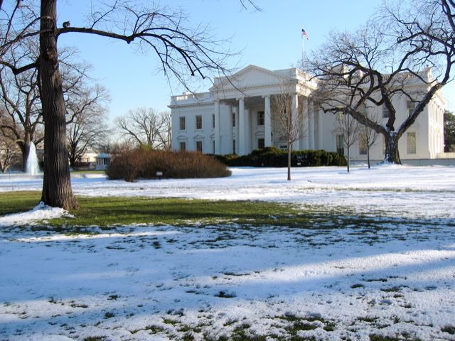 A view of the White House from Pennsylvania Ave.