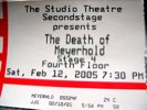 The ticket from the the show.