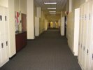 An empty hallway at GW law.