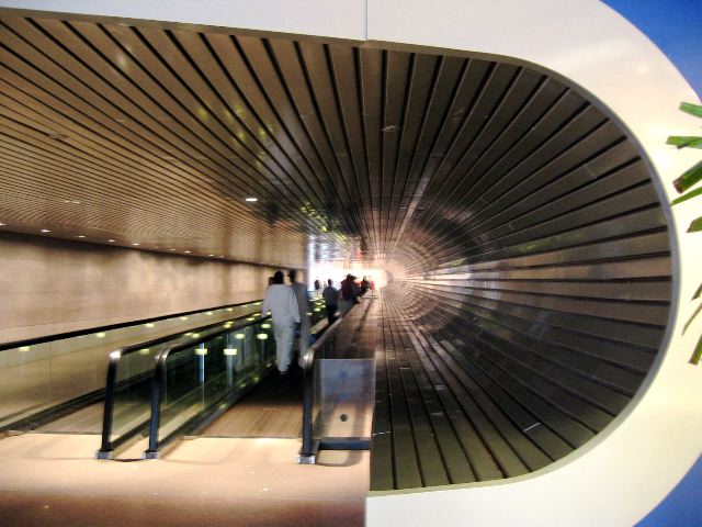 People mover tunnel in the East Wing of the National Gallery of Art