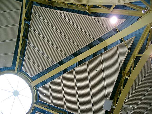 Looking straight up at the ceiling at DCA.