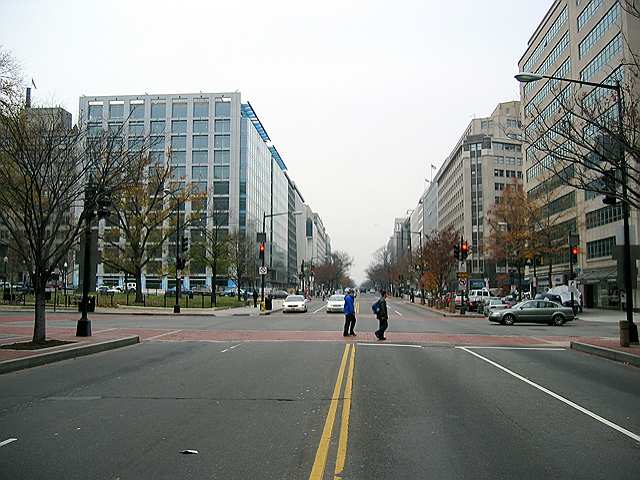 K Street looking easterly toward Capitol Hill.