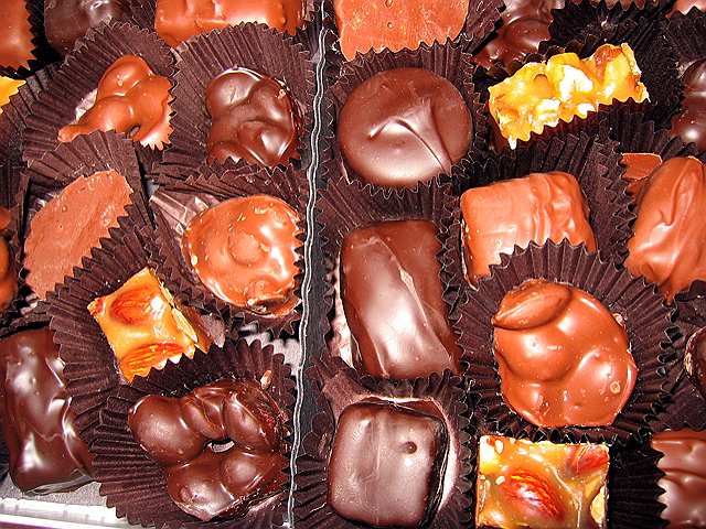 Nutty chocolates make a tempting gift at holiday time.