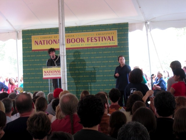 Neil Gaiman speaks at the National Book Festival 2005.