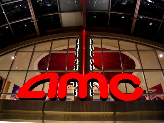 The AMC sign at the new addition to the Tyson's Corner mall.