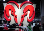 The Dodge display at the Washington Auto Show.