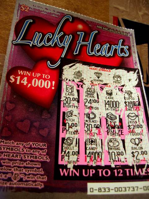 My non-winning Michigan lottery ticket.