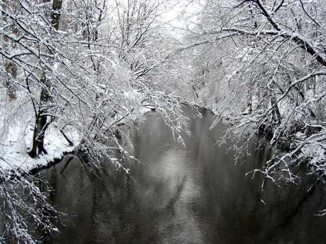 Rock Creek last Sunday after our one big snowfalll of the season.