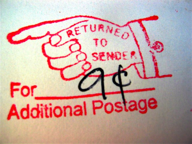 The stamp on my application for the only job I really want.