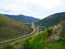 I-90 from the M Trail above Missoula.