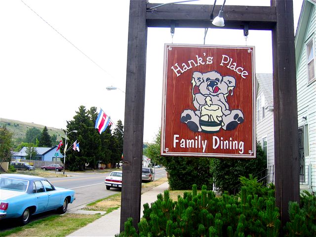 A diner in Red Lodge, Montana.