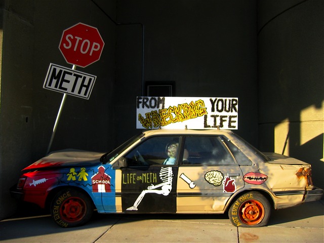 One of the many anti-meth "art" projects in Montana.