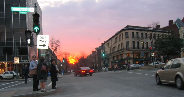 sunset, Dupont Circle North