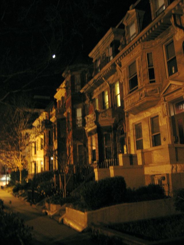 Dupont Rowhouses Beneath the Moon