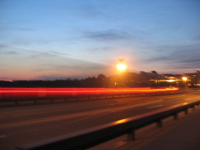 Connecticut Avenue bridge at dusk