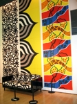 Marimekko couch and architekturi fabric panels